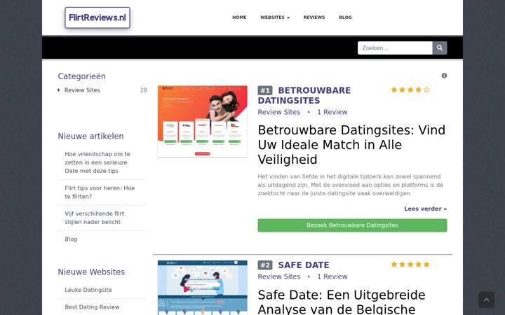 Screenshot of flirtreviews.nl