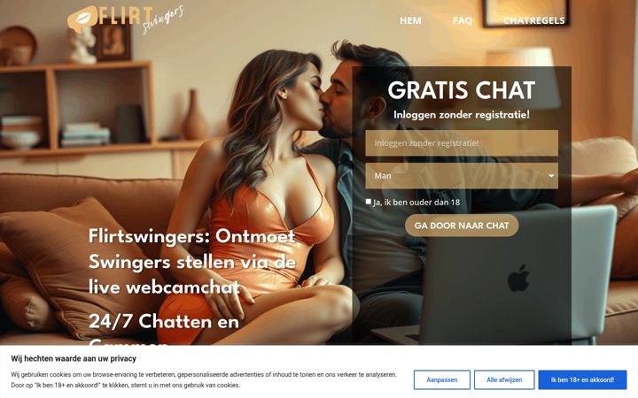 Screenshot of flirtswingers.nl