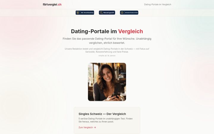 Screenshot of flirtverglei.ch