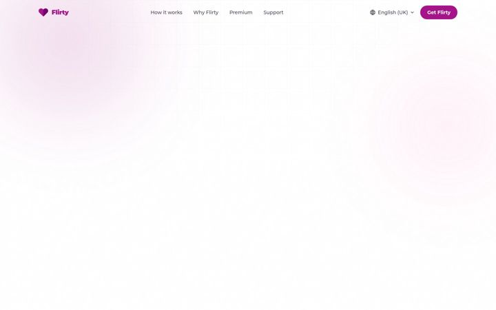 Screenshot of flirtyapp.com