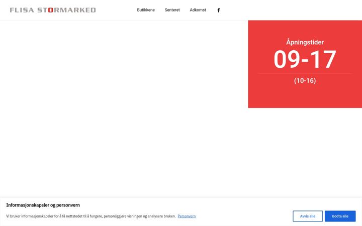 Screenshot of flisastormarked.no