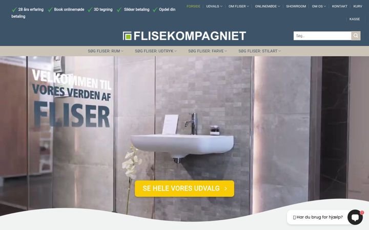Screenshot of flisekompagniet.dk