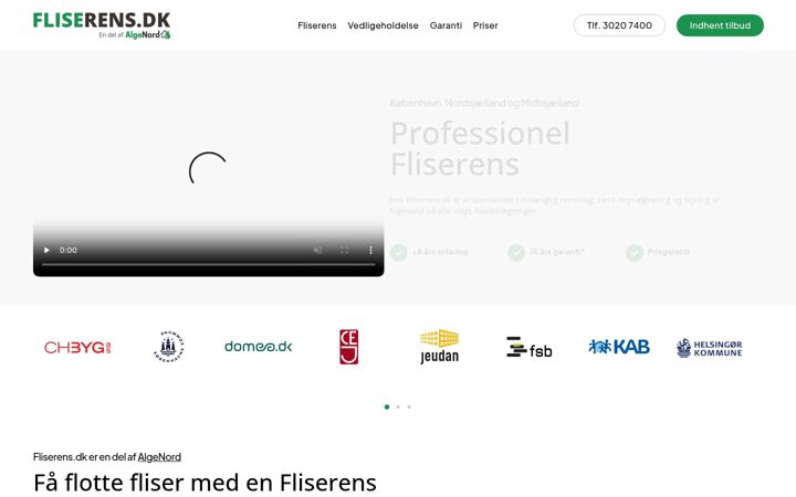 Screenshot of fliserens.dk