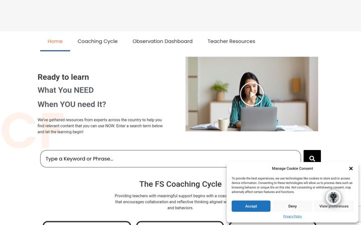 Screenshot of flitestemcoaching.org