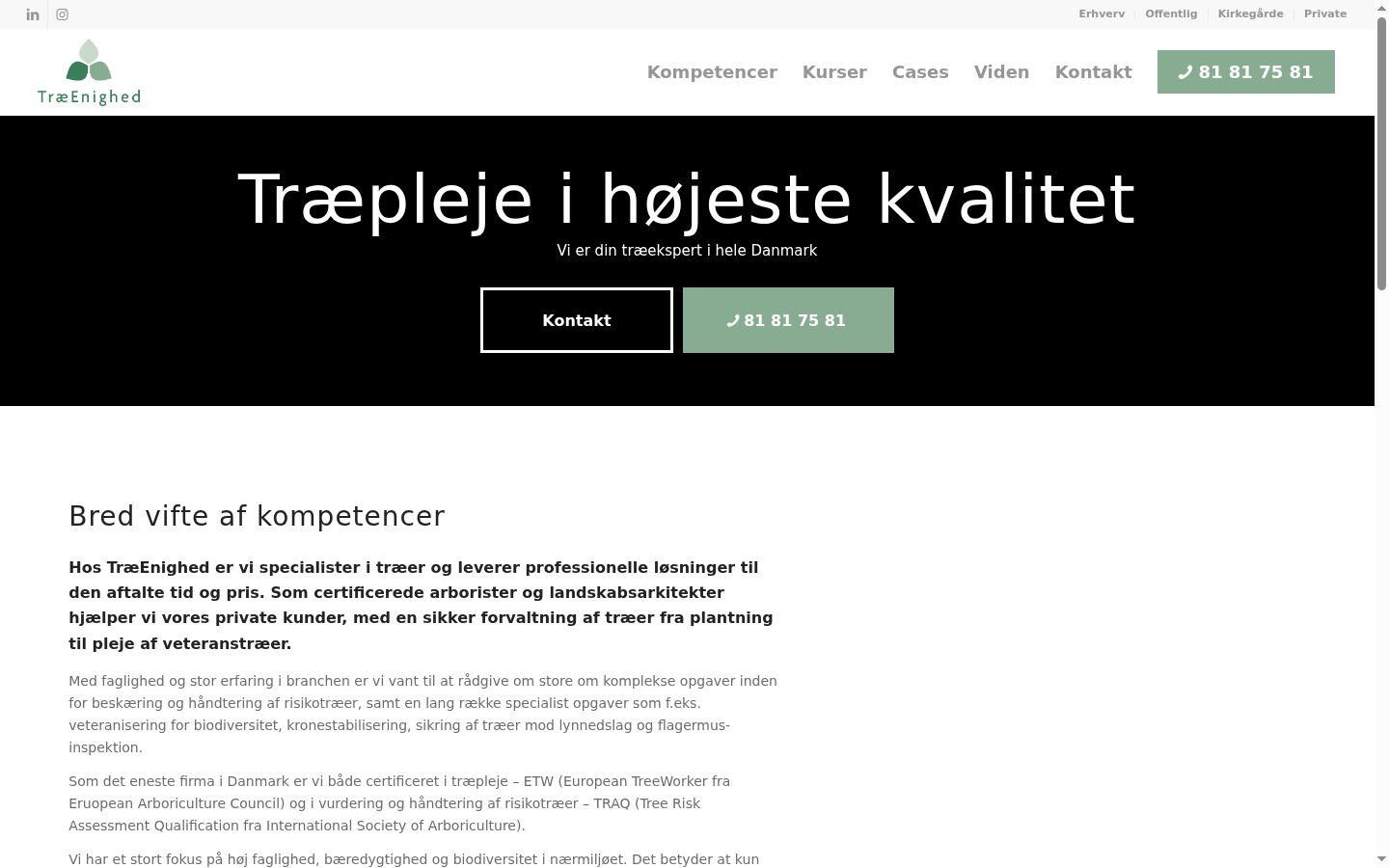 Skärmbild av samtyckesbannern som visades före någon interaktion