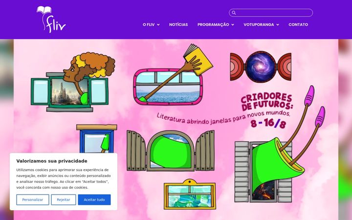 Skärmbild av fliv.com.br