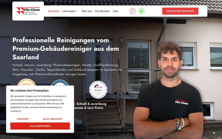 Screenshot of flix-clean.de