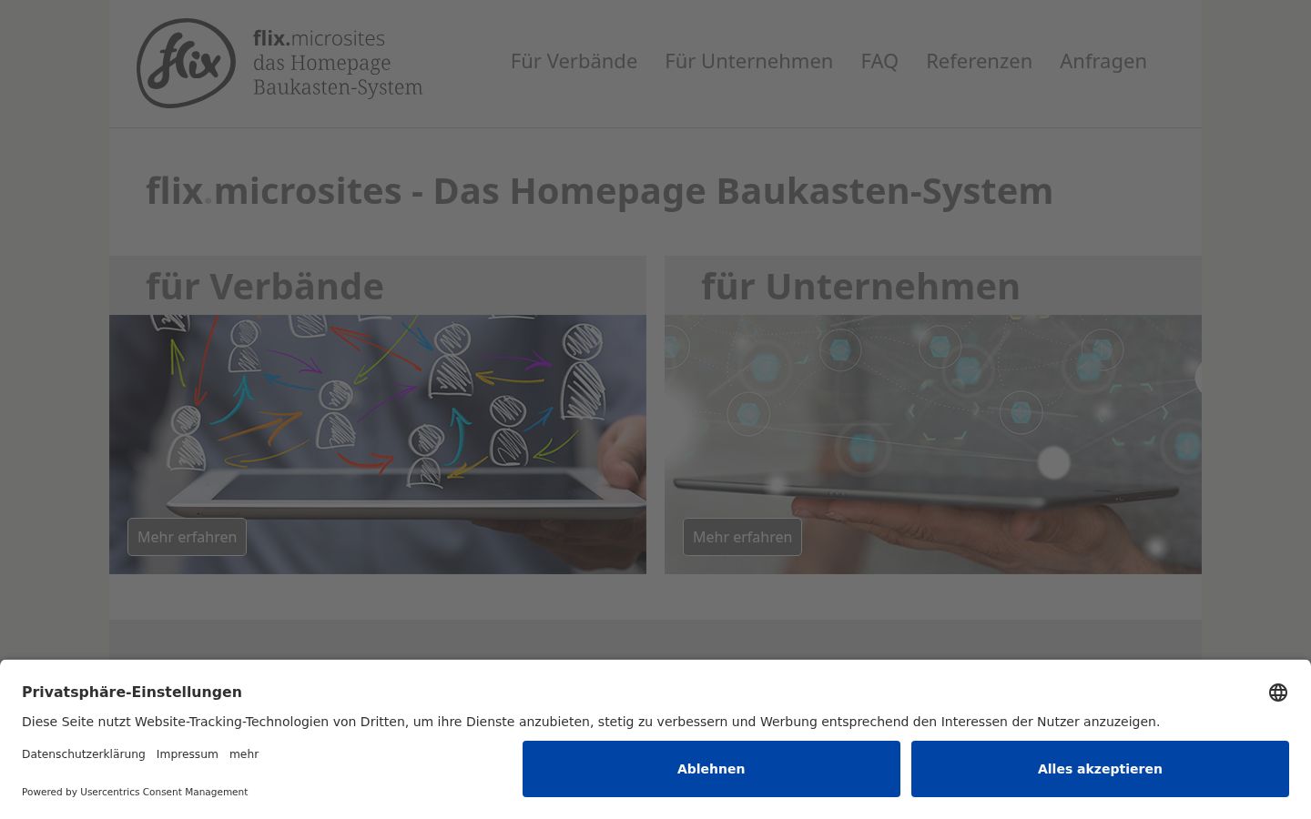 Screenshot tal-banner tal-kunsens muri qabel kwalunkwe interazzjoni