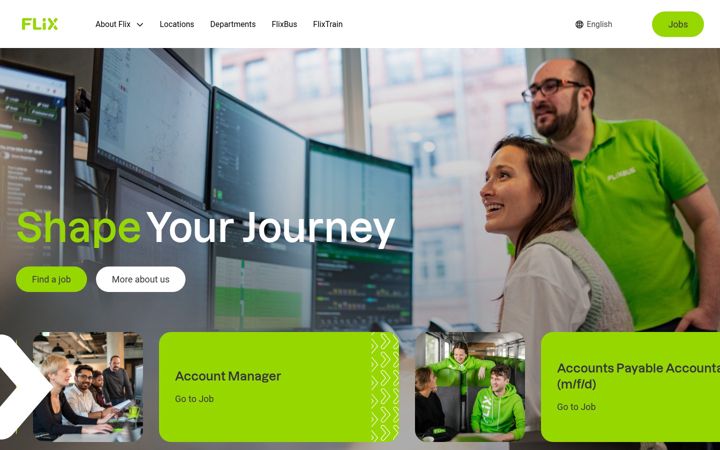 Screenshot of flix.careers