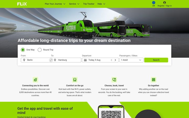 Screenshot of flix.com