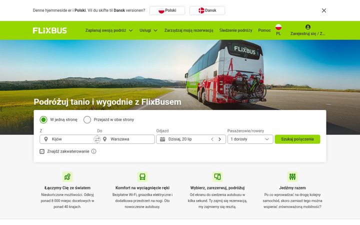 Screenshot of flixbus.pl