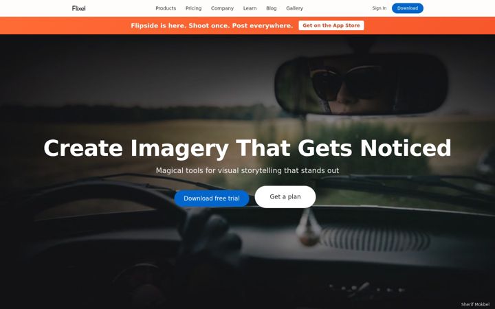 Screenshot of flixel.com