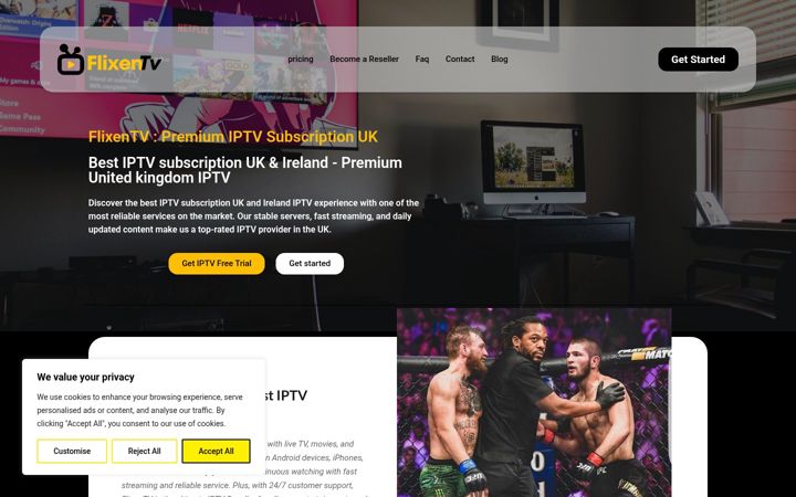 Screenshot of flixentv.com