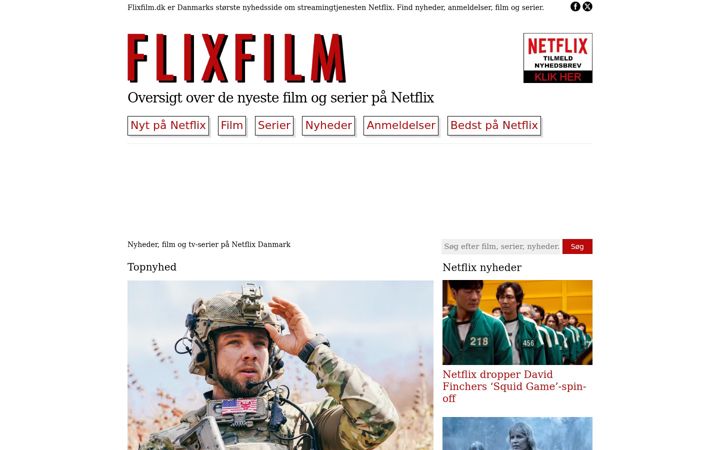 Screenshot of flixfilm.dk