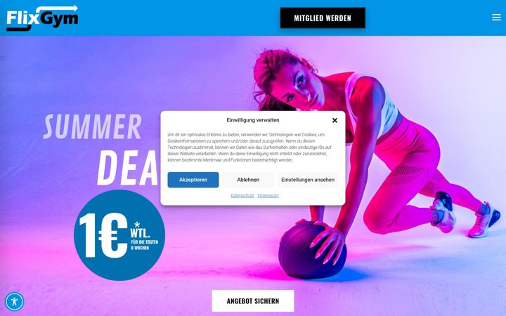 Screenshot of flixgym.fitness
