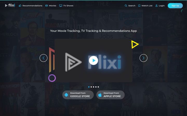 Screenshot of flixi.com