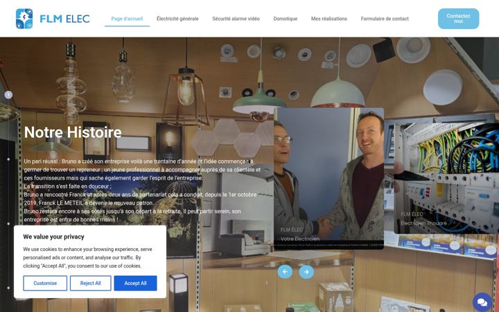 Screenshot of flmelec.fr