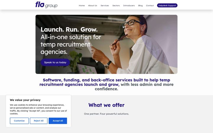 Screenshot of flo.co.uk
