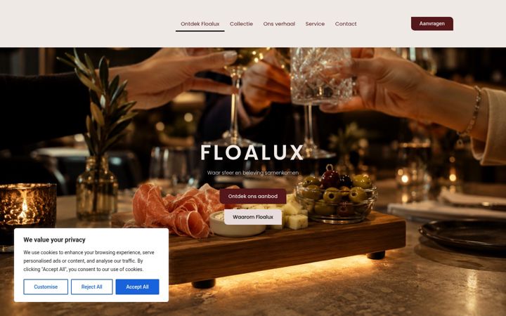 Screenshot of floalux.com