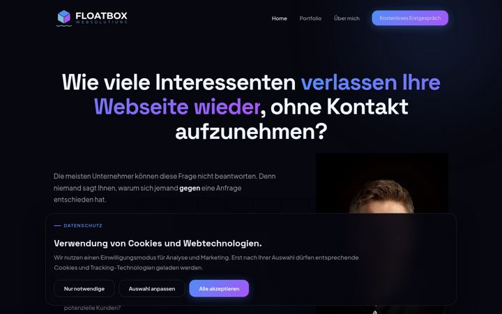 Screenshot of floatbox.at