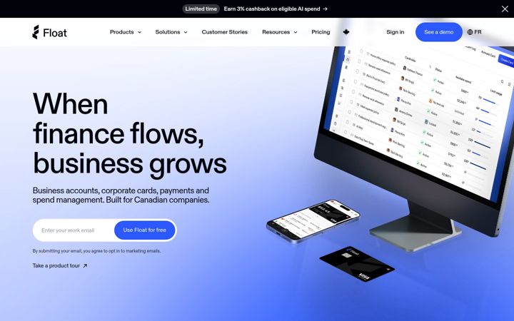 Screenshot of floatfinancial.com