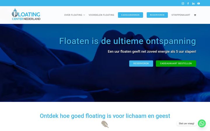 Screenshot of floatingcenternederland.nl