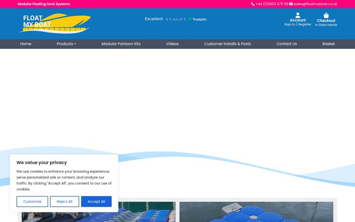 Screenshot of floatmyboat.co.uk