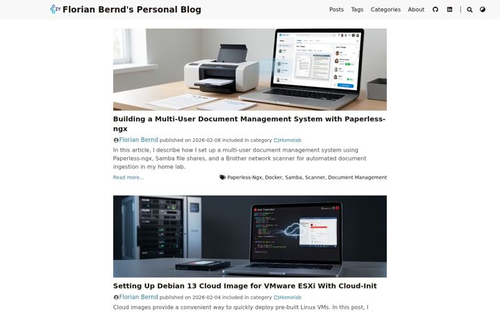 Screenshot of flobernd.de