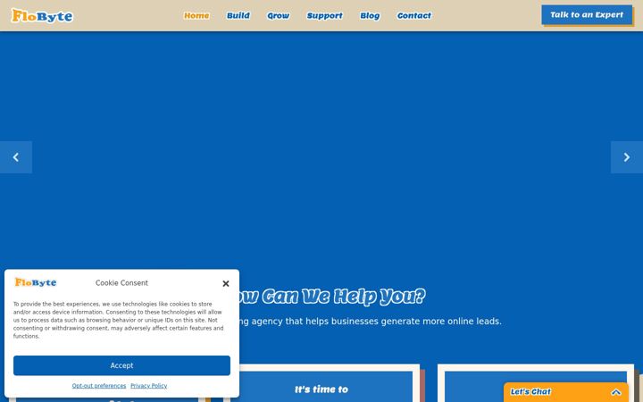 Screenshot of flobytedigital.com
