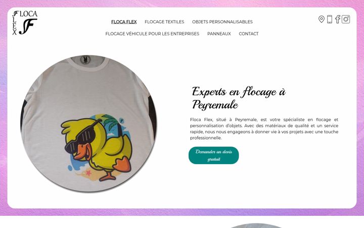 Screenshot of floca-flex.fr