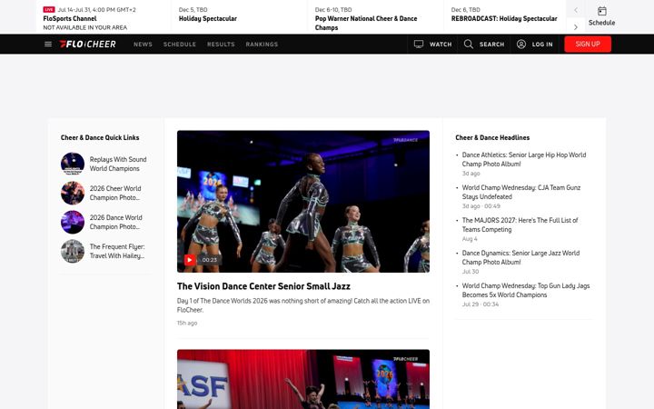 Screenshot of flocheer.com