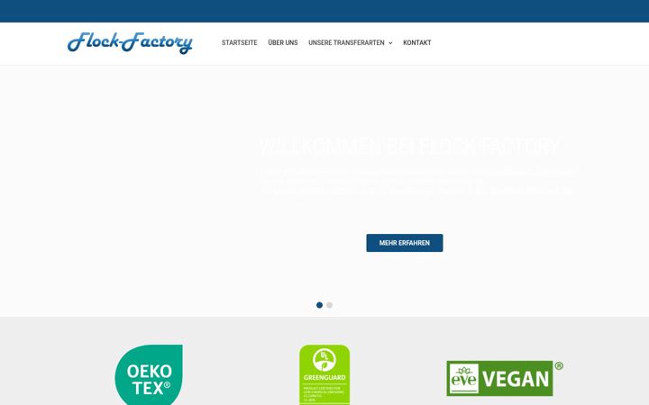 Screenshot of flock-factory.de
