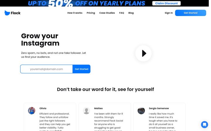 Screenshot of flocksocial.com