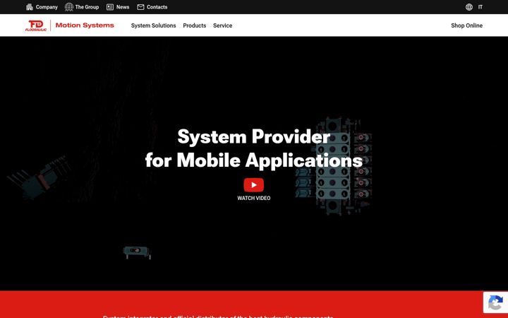 Screenshot of flodraulicmotionsystems.com