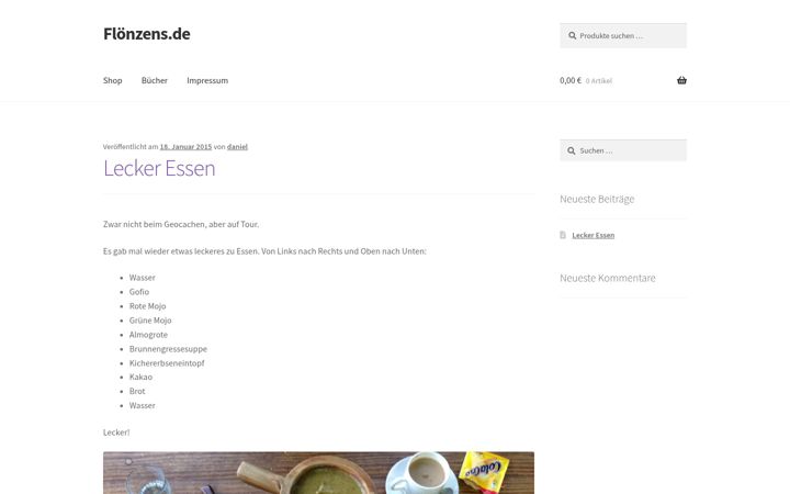 Screenshot ta' floenzens.de