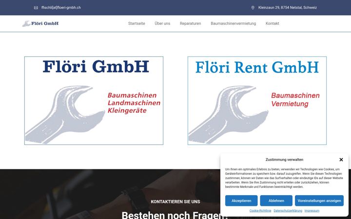 Screenshot of floeri-gmbh.ch