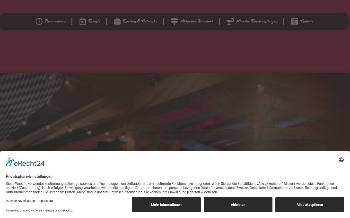 Screenshot van de toestemmingsbanner zoals getoond vóór enige interactie