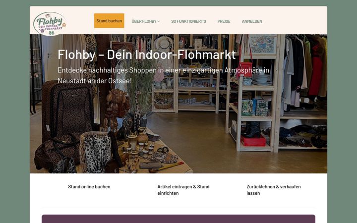Screenshot ta' flohby.de