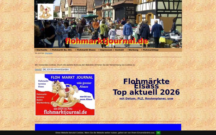 Screenshot ta' flohmarkt-elsass.de