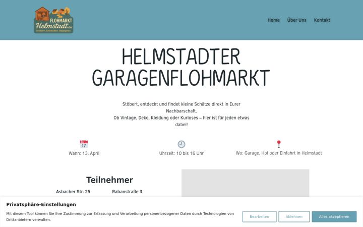 Screenshot of flohmarkt-helmstadt.de