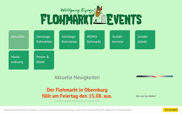 Screenshot of flohmarktevents.de