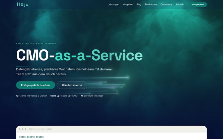Screenshot of floja.de