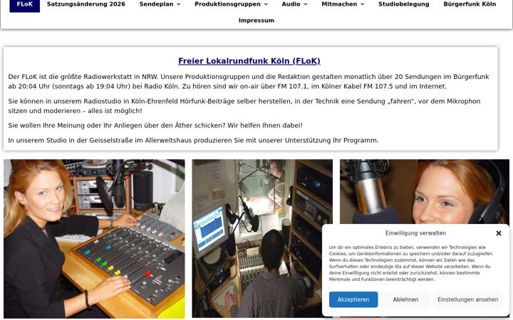 Screenshot of flok.de