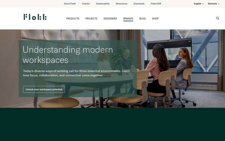 Screenshot von flokk.com
