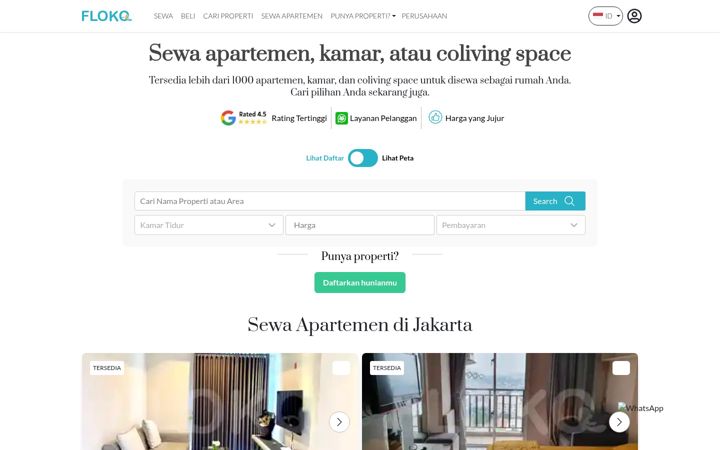 Screenshot του flokq.com