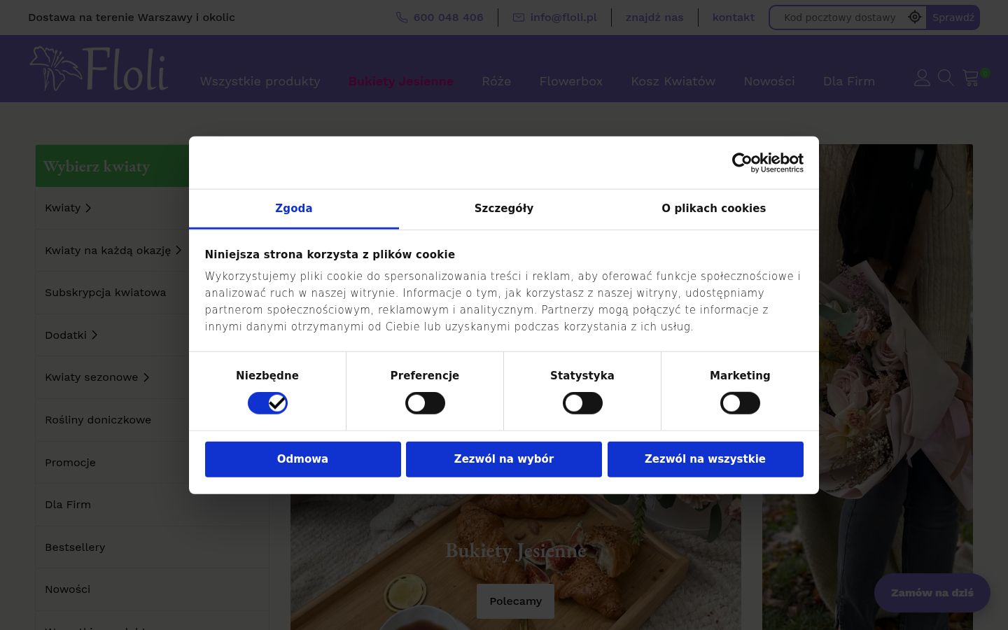 Snímek obrazovky baneru souhlasu zobrazeného před jakoukoli interakcí