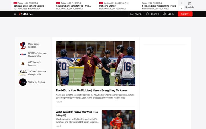 Screenshot of flolive.tv