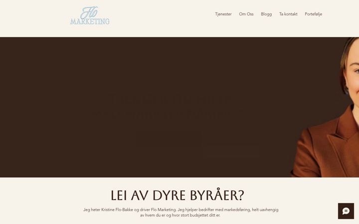 Screenshot of flomarketing.no