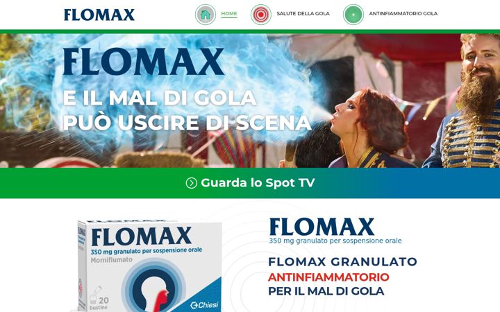 Captură de ecran a flomax.it