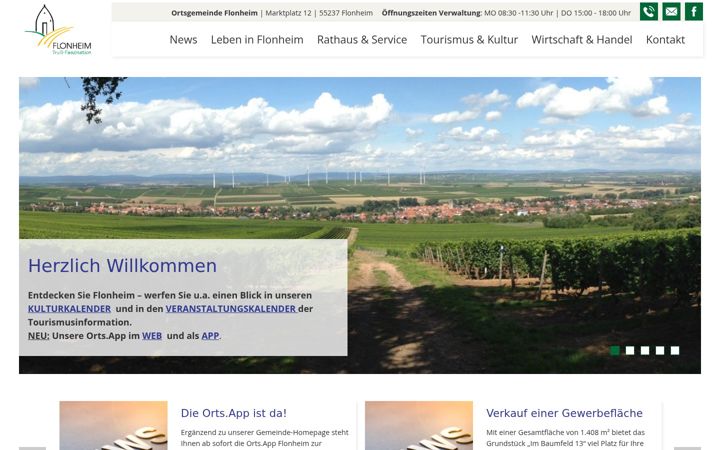Screenshot of flonheim.de
